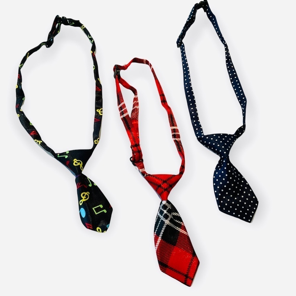 Set of 3 Dog or Cat Neck Ties